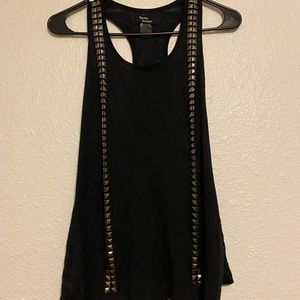 Black Studded Tank Top